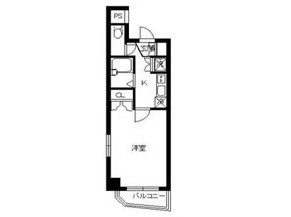 スカイコート両国第2(1K/8階)の間取り写真