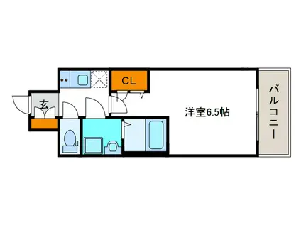 レジュールアッシュTAISHO LEGANT(1K/11階)の間取り写真