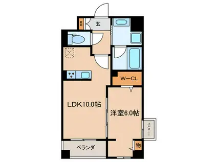 ガーデンコートA 西高島平(1LDK/3階)の間取り写真