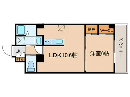 LUMIERE OJI(1LDK/2階)の間取り写真