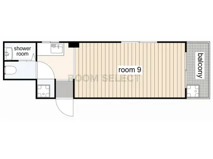フォンティーヌ金山729(ワンルーム/7階)の間取り写真