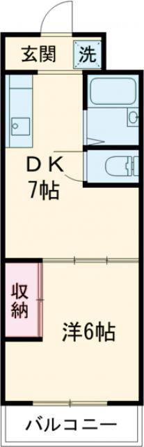 江戸宿阿部喜(1DK/4階)の間取り写真