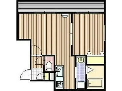 K-MODE琴似(1LDK/2階)の間取り写真