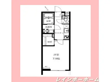 東武野田線 鎌ケ谷駅 徒歩10分 2階建 築12年(1K/2階)の間取り写真