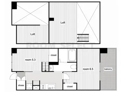 エステムコート名古屋駅前CORE(2K/5階)の間取り写真