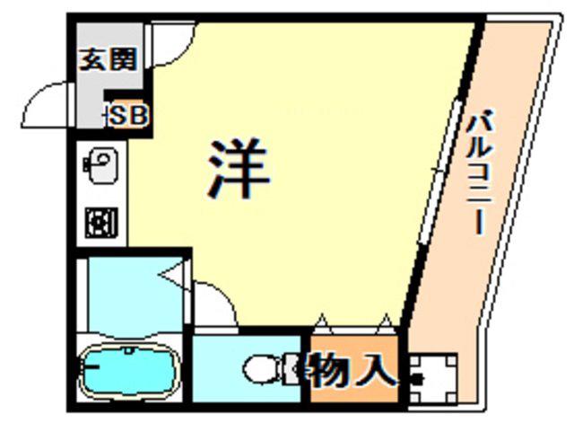 ABCヒルズ六甲(ワンルーム/3階)の間取り写真
