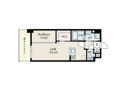 TASUKI PLAN 井相田(1LDK/2階)の間取り写真