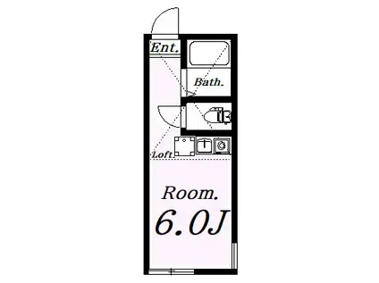 レガーロ鶴見(ワンルーム/1階)の間取り写真