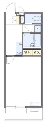 ＪＲ武蔵野線 東所沢駅 徒歩16分 3階建 築17年(1K/2階)の間取り写真