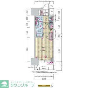 プレサンス名駅南エディフィス(1K/13階)の間取り写真