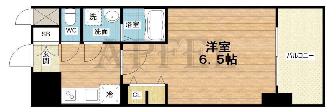 S-RESIDENCE新大阪RISH(1K/7階)の間取り写真