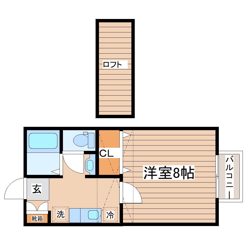 コリーヌ南光台I番館(1K/1階)の間取り写真