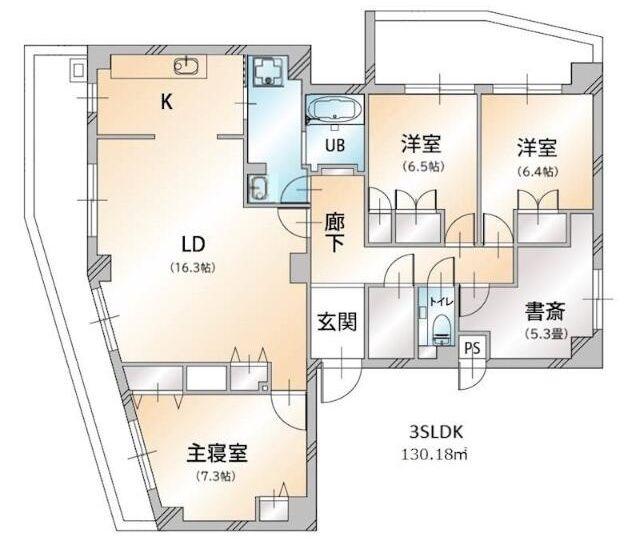ブロード大塚(3SLDK/8階)の間取り写真