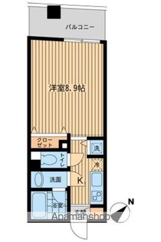 MISUZ COURT門前仲町(1K/4階)の間取り写真