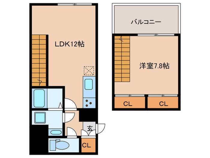 GRANPASEO 阿佐ヶ谷II(1LDK/1階)の間取り写真