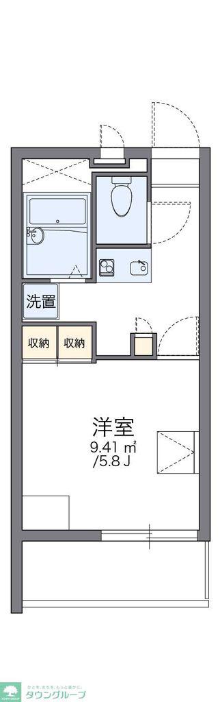 レオパレスMARUTAKA(1K/2階)の間取り写真