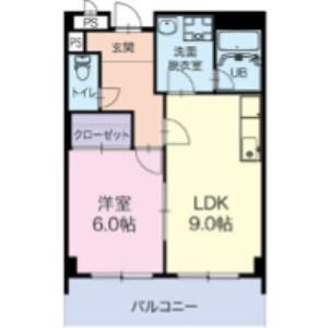 LIMPIA垂木(1LDK/2階)の間取り写真