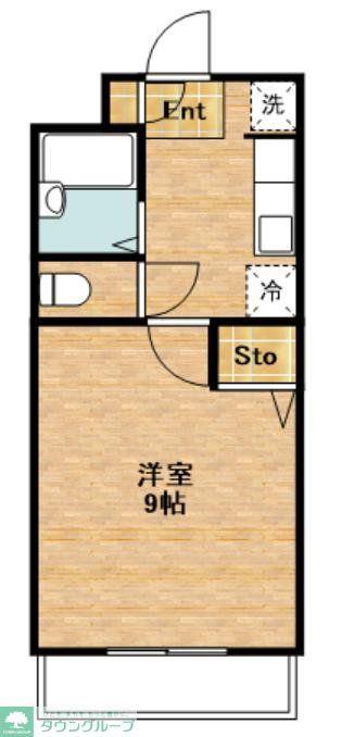 サンパール梅林(1K/3階)の間取り写真