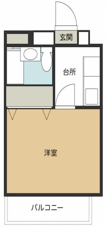 アプト船橋(1K/4階)の間取り写真