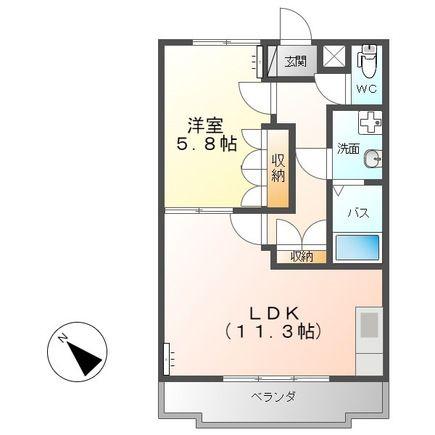 グランクール(1LDK/1階)の間取り写真