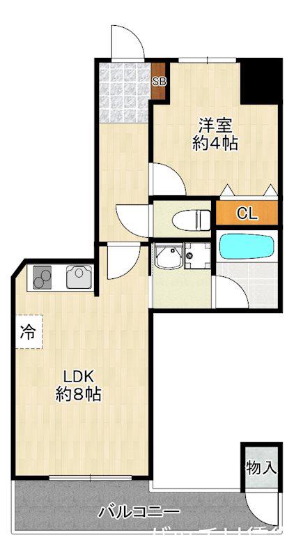 ファーストレジデンス(1LDK/2階)の間取り写真