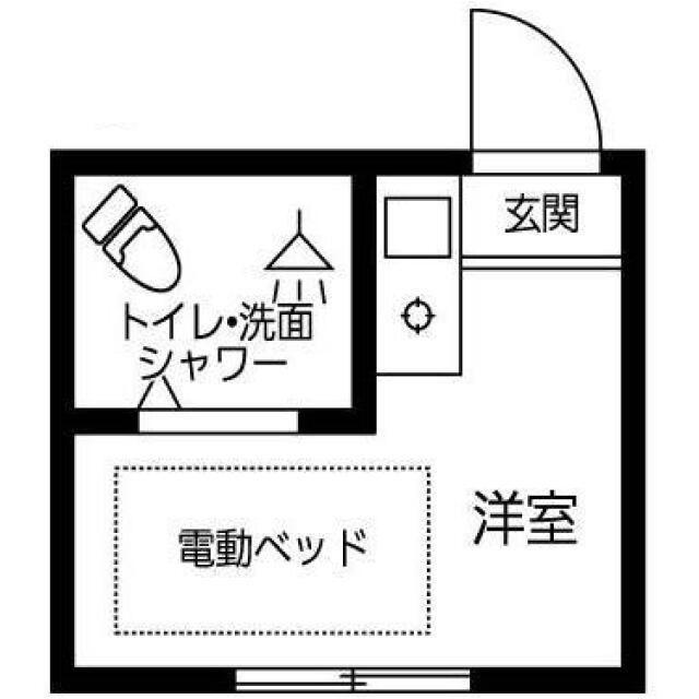 第18紀州ハイツ(ワンルーム/2階)の間取り写真