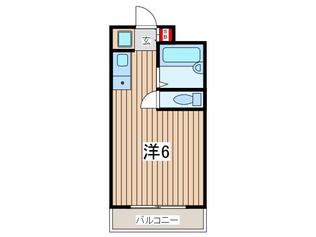 スカイコート西川口第9(ワンルーム/3階)の間取り写真