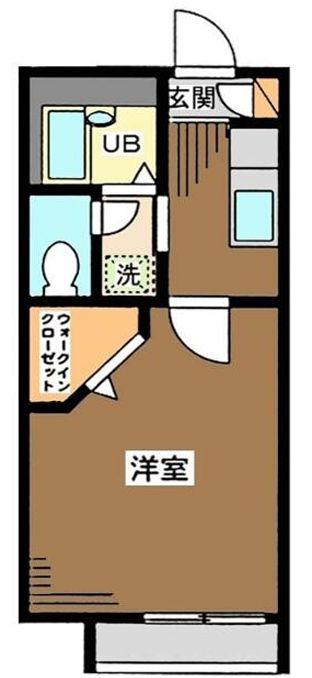 メゾン・ド・ラ・マーレ(1K/2階)の間取り写真