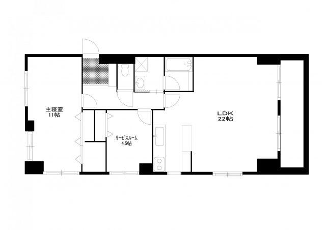 フローレンス三原城町(2LDK/4階)の間取り写真