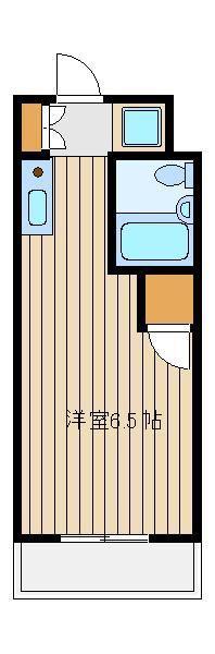 日新ハイツ氷川台(ワンルーム/2階)の間取り写真