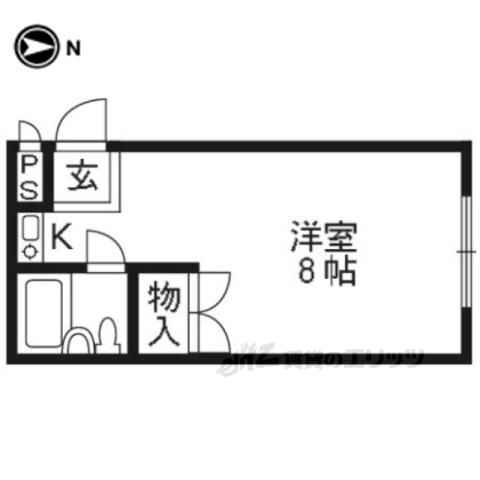 ファーストコート藤森(1K/1階)の間取り写真