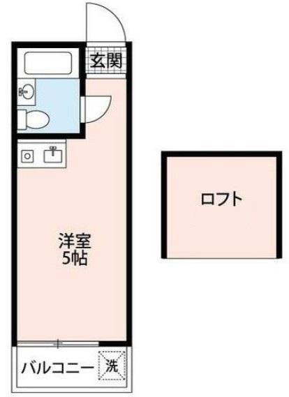 パークハウス(ワンルーム/1階)の間取り写真
