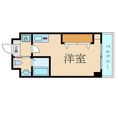 スカイコート両国壱番館(ワンルーム/8階)の間取り写真