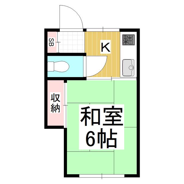 メゾン竹内(1K/3階)の間取り写真
