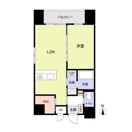TAZビルディング(1LDK/6階)の間取り写真