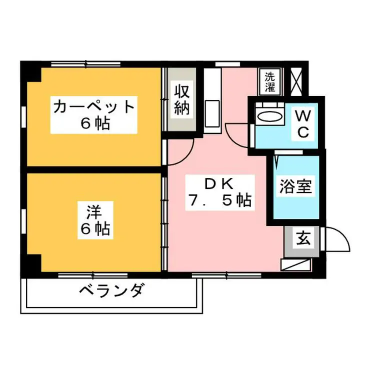 コテージウィステリア 3階階 間取り