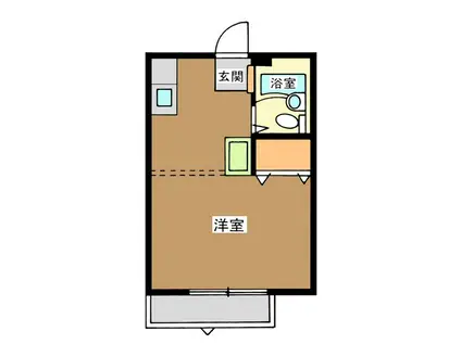 ハイツアシザワ(1K/2階)の間取り写真