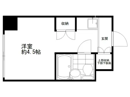サンハイム田町(ワンルーム/9階)の間取り写真