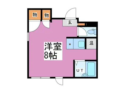 タウンホーム菅谷(ワンルーム/2階)の間取り写真