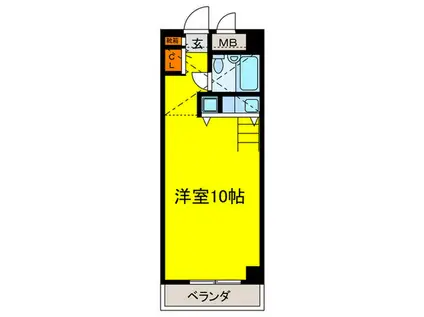 エアポート更科第5ビル(ワンルーム/3階)の間取り写真