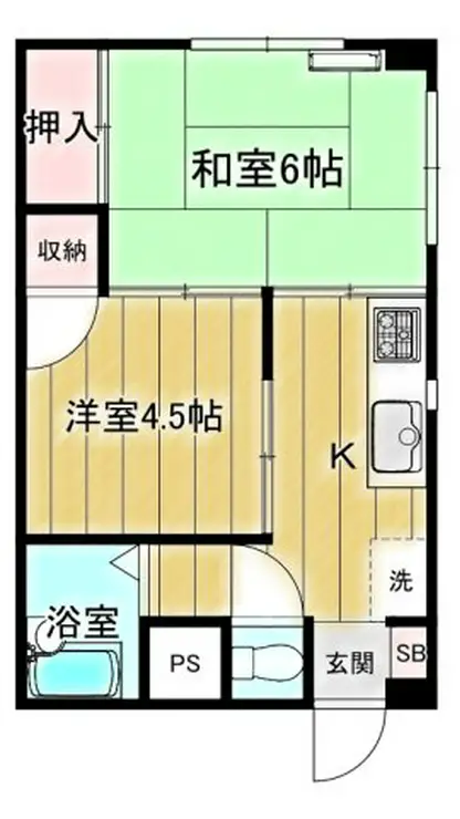 エクセレント泉 1階階 間取り