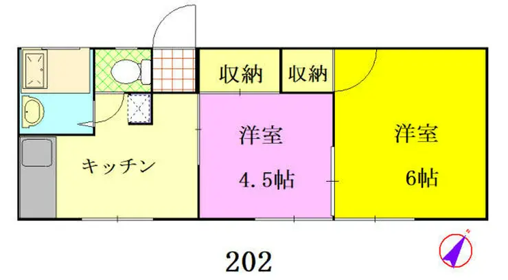グリーンピア森栄 2階階 間取り