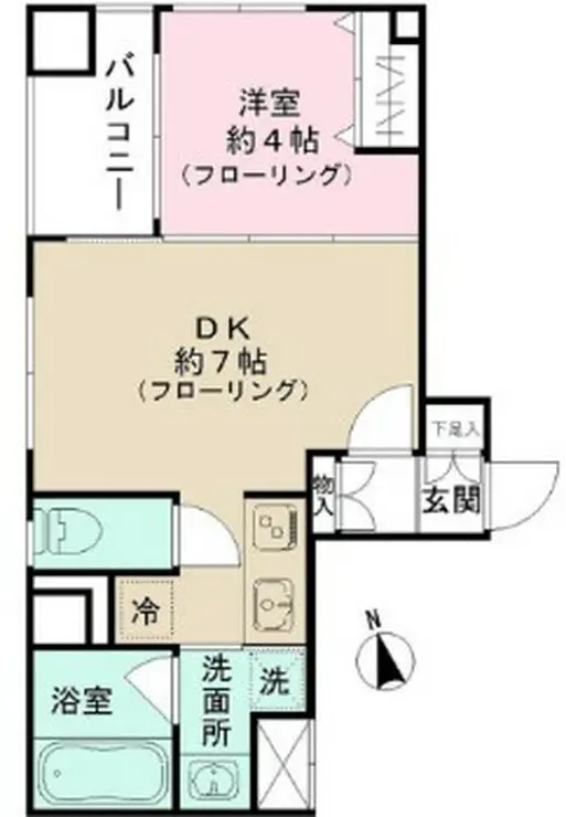 GL蔵前 4階階 間取り
