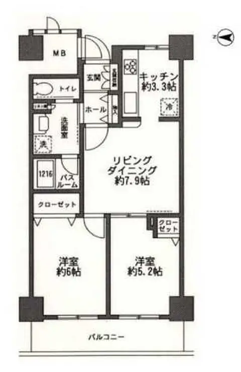 イーストコア曳舟一番館 10階階 間取り