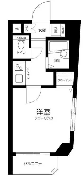 エスコート都立大学 1階階 間取り