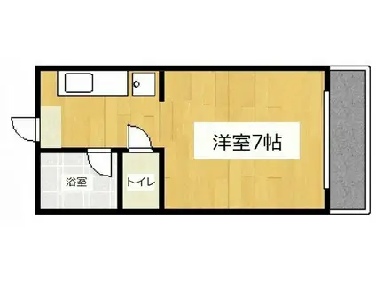 サンシャイン野村(ワンルーム/1階)の間取り写真