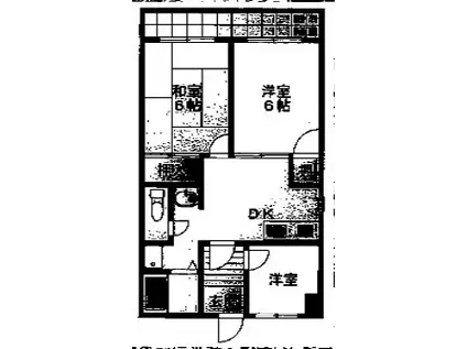 花園ハイツ(3DK/2階)の間取り写真