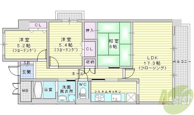 MINOO HILLS(3LDK/2階)の間取り写真
