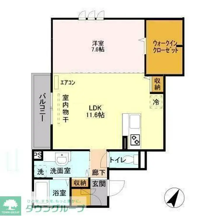 シャルマン 1階階 間取り