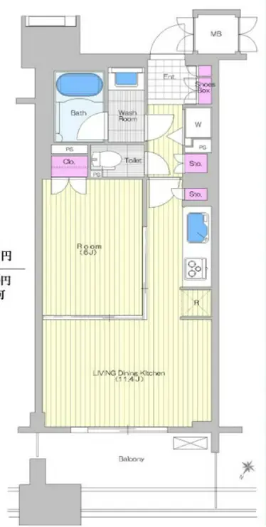 晴海テラス 17階階 間取り